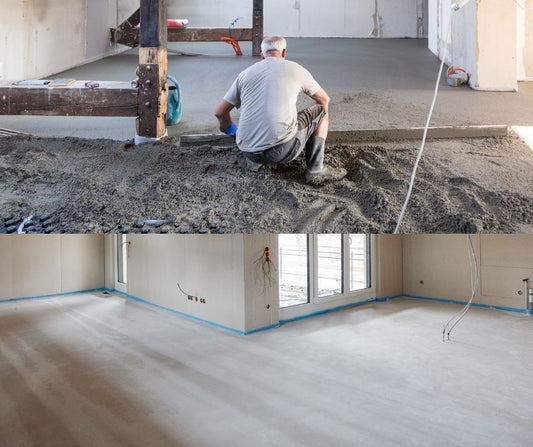 What is involved in the screeding process alongside Underfloor Heating in the UK?