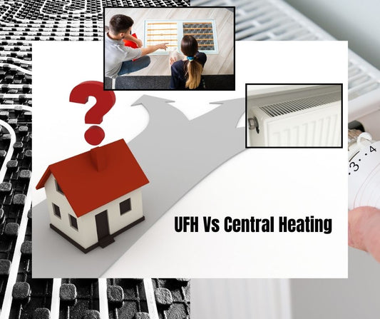 What are the cost differences between central heating and underfloor heating in the UK?
