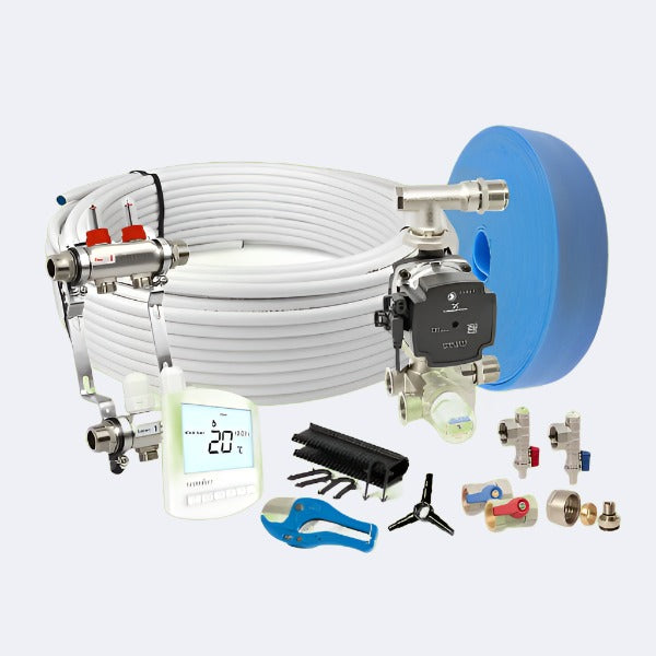 50sqm Multi-Zone Water Underfloor Heating Kit