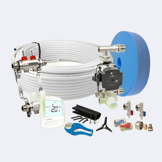 100sqm Multi-Zone Water Underfloor Heating Kit