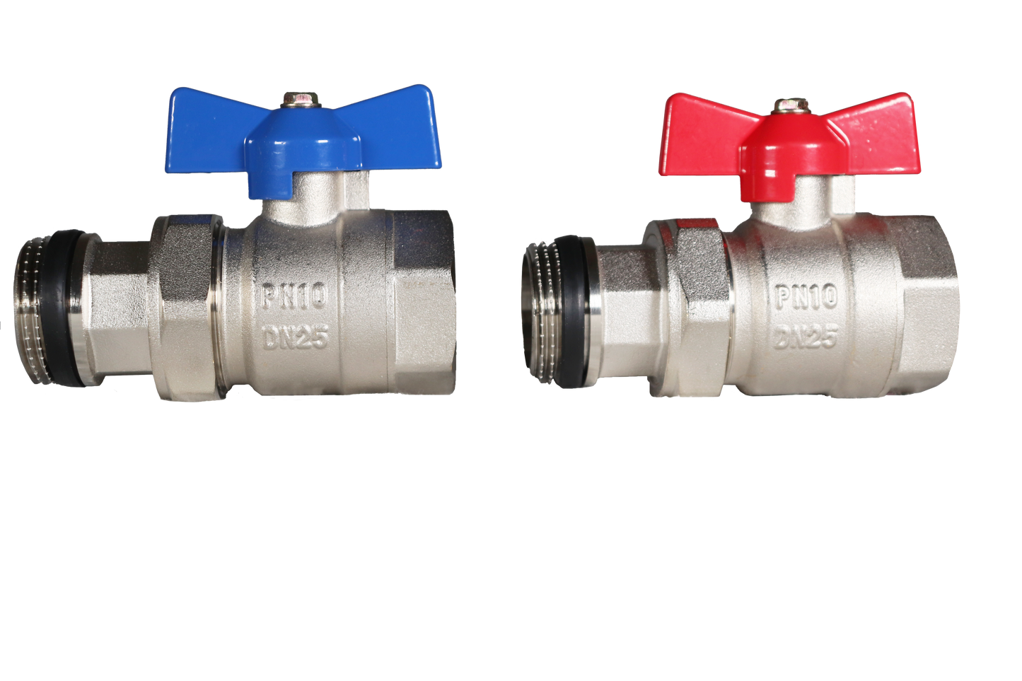 Pair of 1" Isolation Valves No Gauges